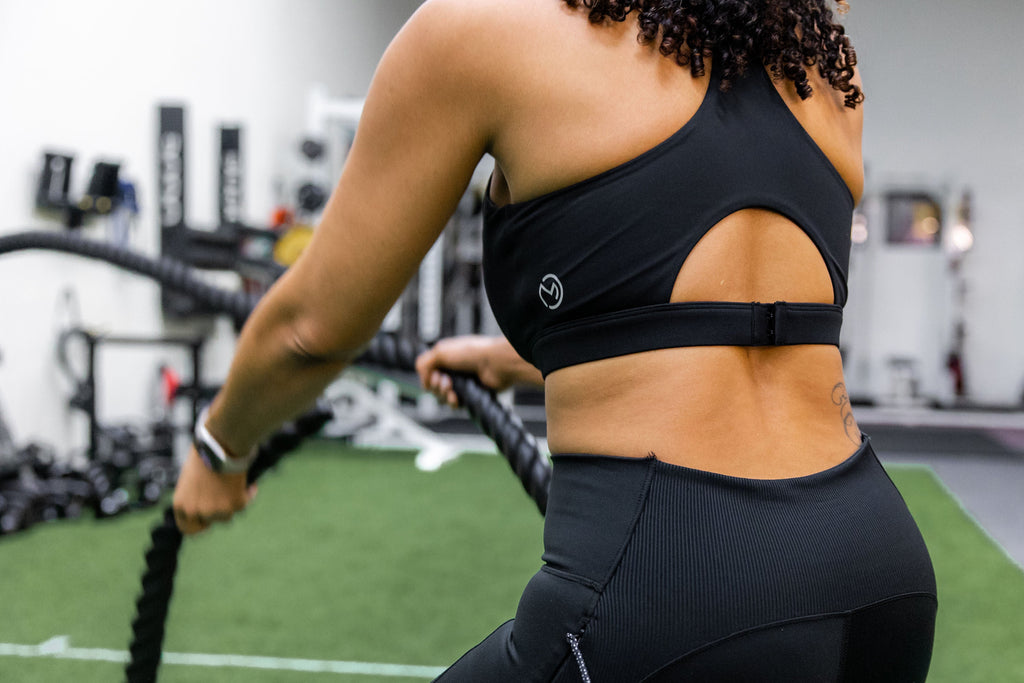 Ultra Comfort Active Nursing Bra in Solid Black — close‑up showing adjustable straps and breathable fabric for Women’s Sleepwear & Intimates