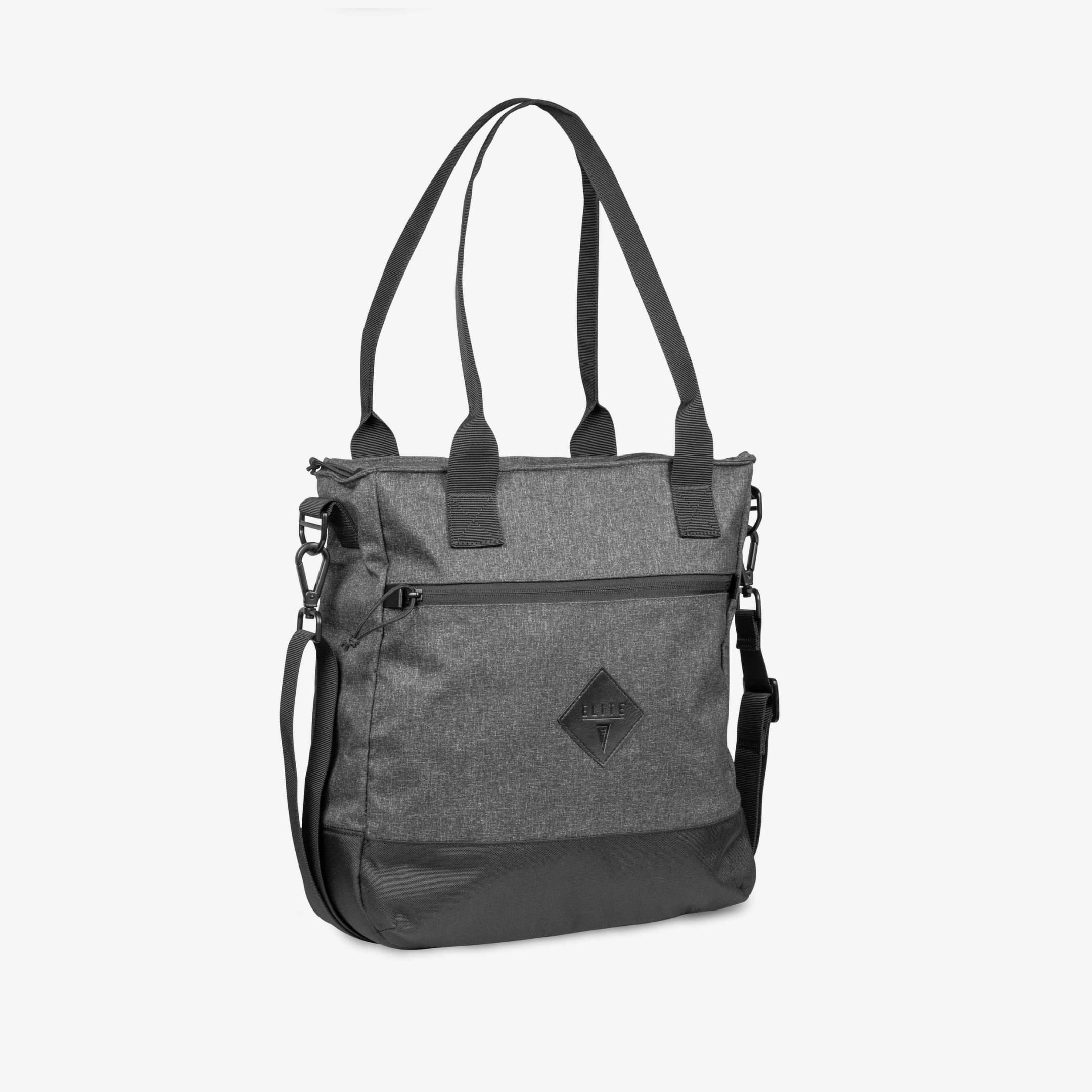 CCW Shoulder Tote in Heather Grey – Concealed Carry Tactical Shoulder Bag