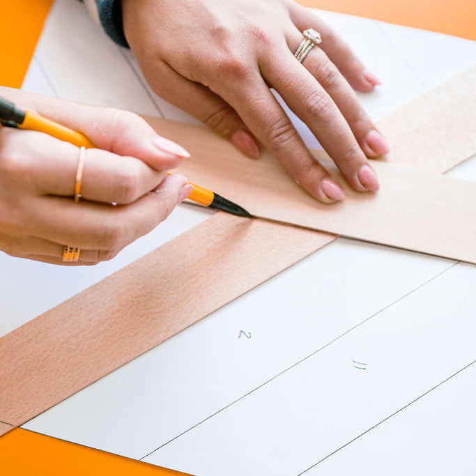 Chevron Wood Tray Kit