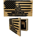 Dont Tread On Me Secure Decorative Wall-Mounted Gun Cabinet (Distressed)