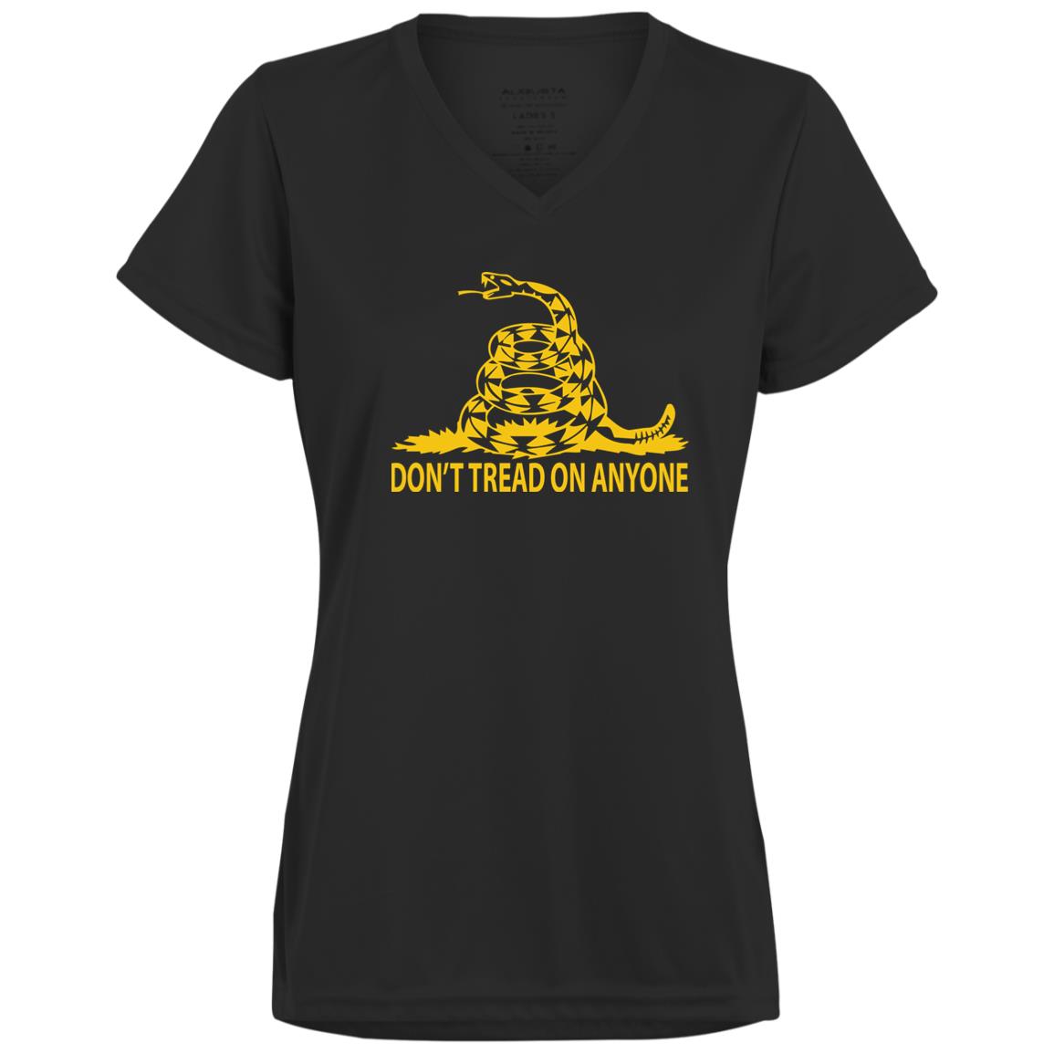 Don't Tread on Anyone Ladies’ Moisture-Wicking V-Neck Tee