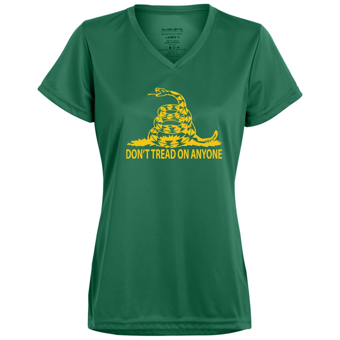 Don't Tread on Anyone Ladies’ Moisture-Wicking V-Neck Tee