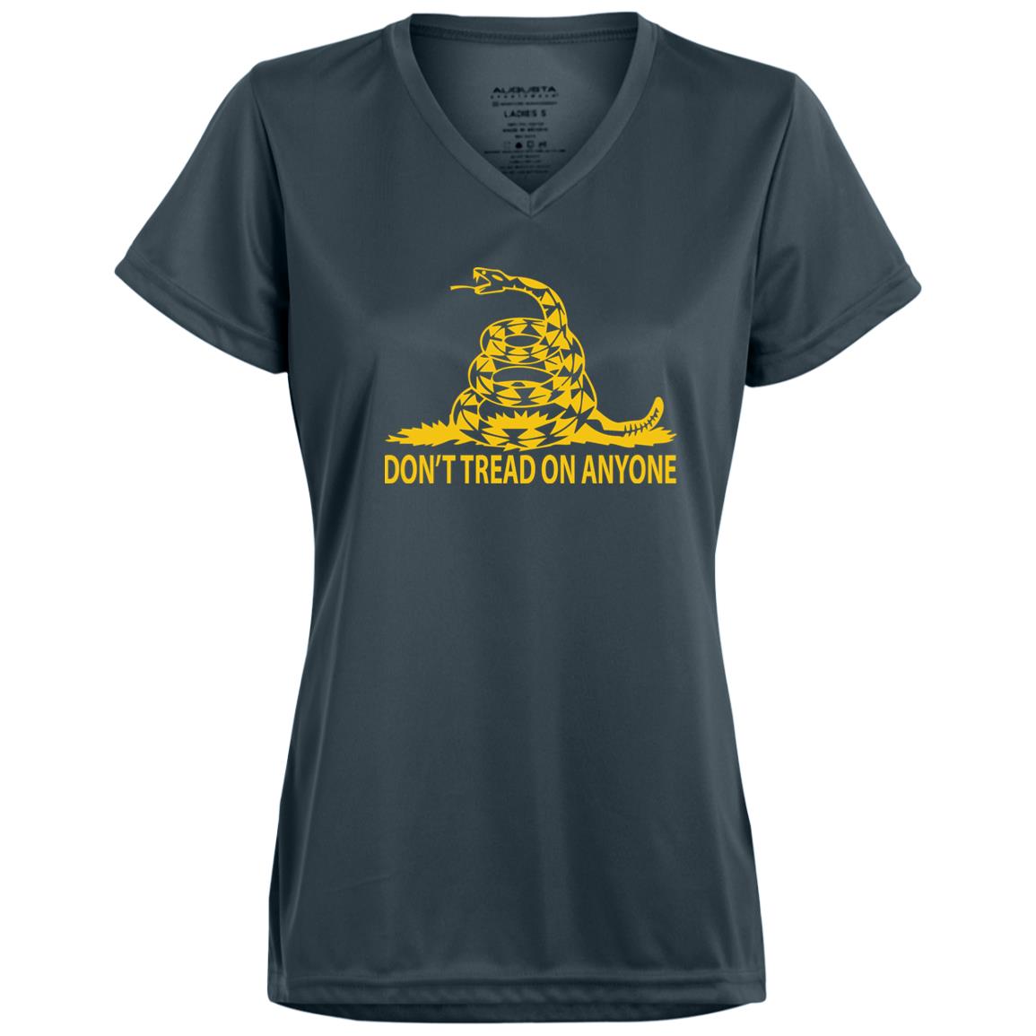 Don't Tread on Anyone Ladies’ Moisture-Wicking V-Neck Tee