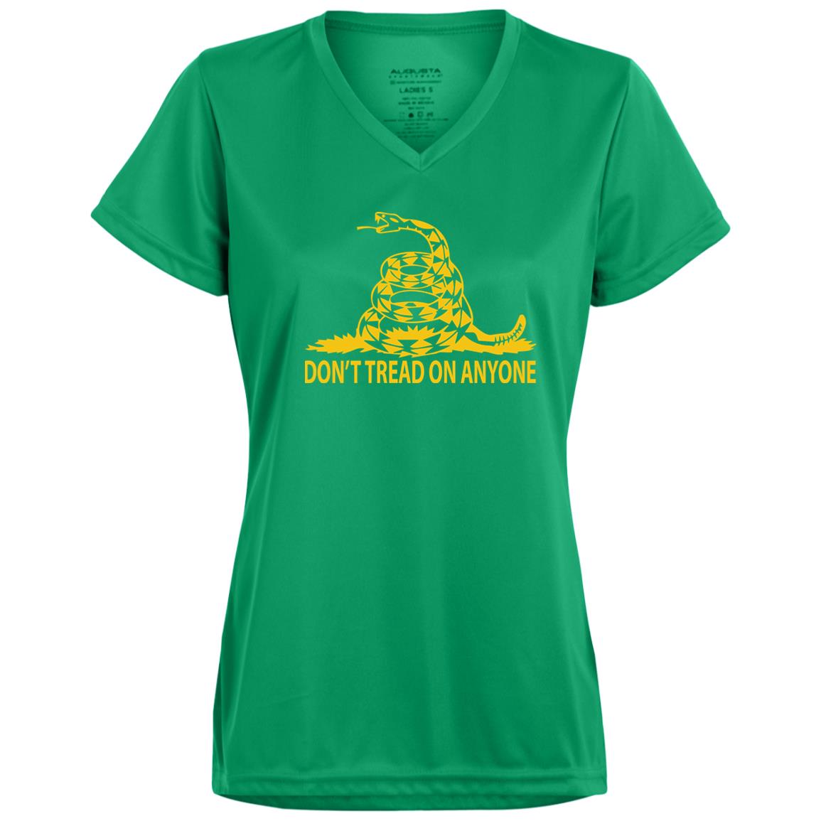 Don't Tread on Anyone Ladies’ Moisture-Wicking V-Neck Tee