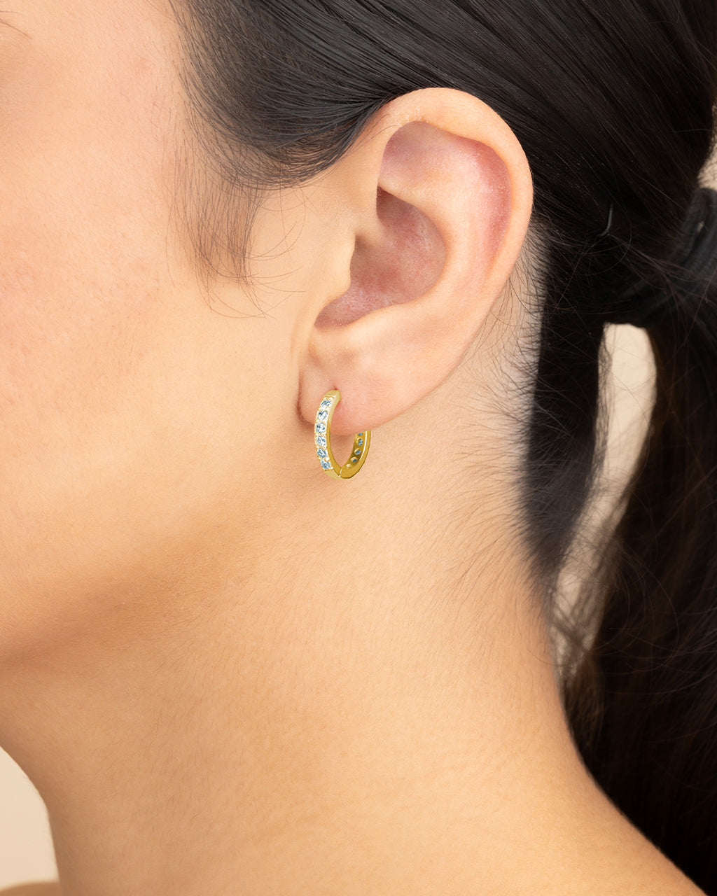 Zadie CZ Everyday Hoop Earrings