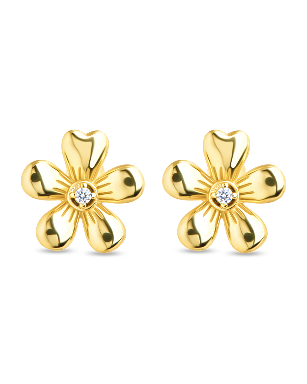 Jocelyn CZ Micro Flower Stud Earrings