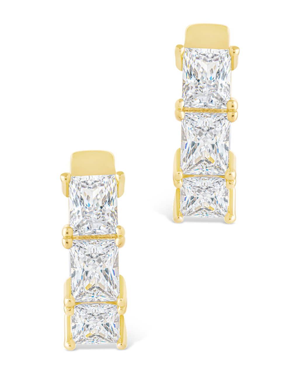 Cosima Baguette CZ Hoops