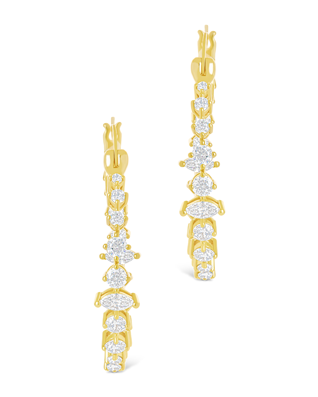 Aaliyah CZ Hoop Earrings