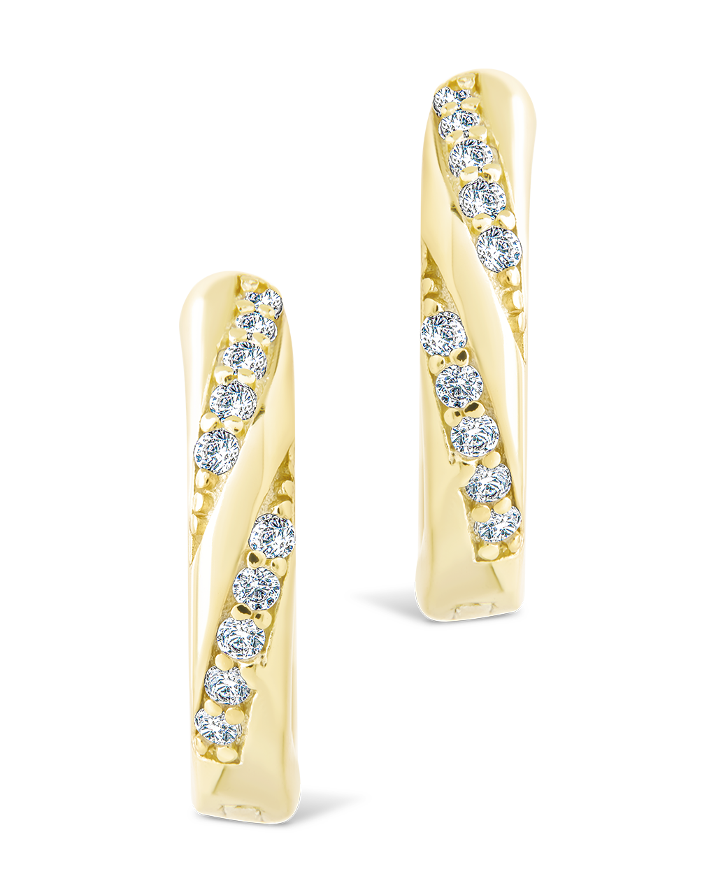 Sterling Silver Adelise Micro Hoops