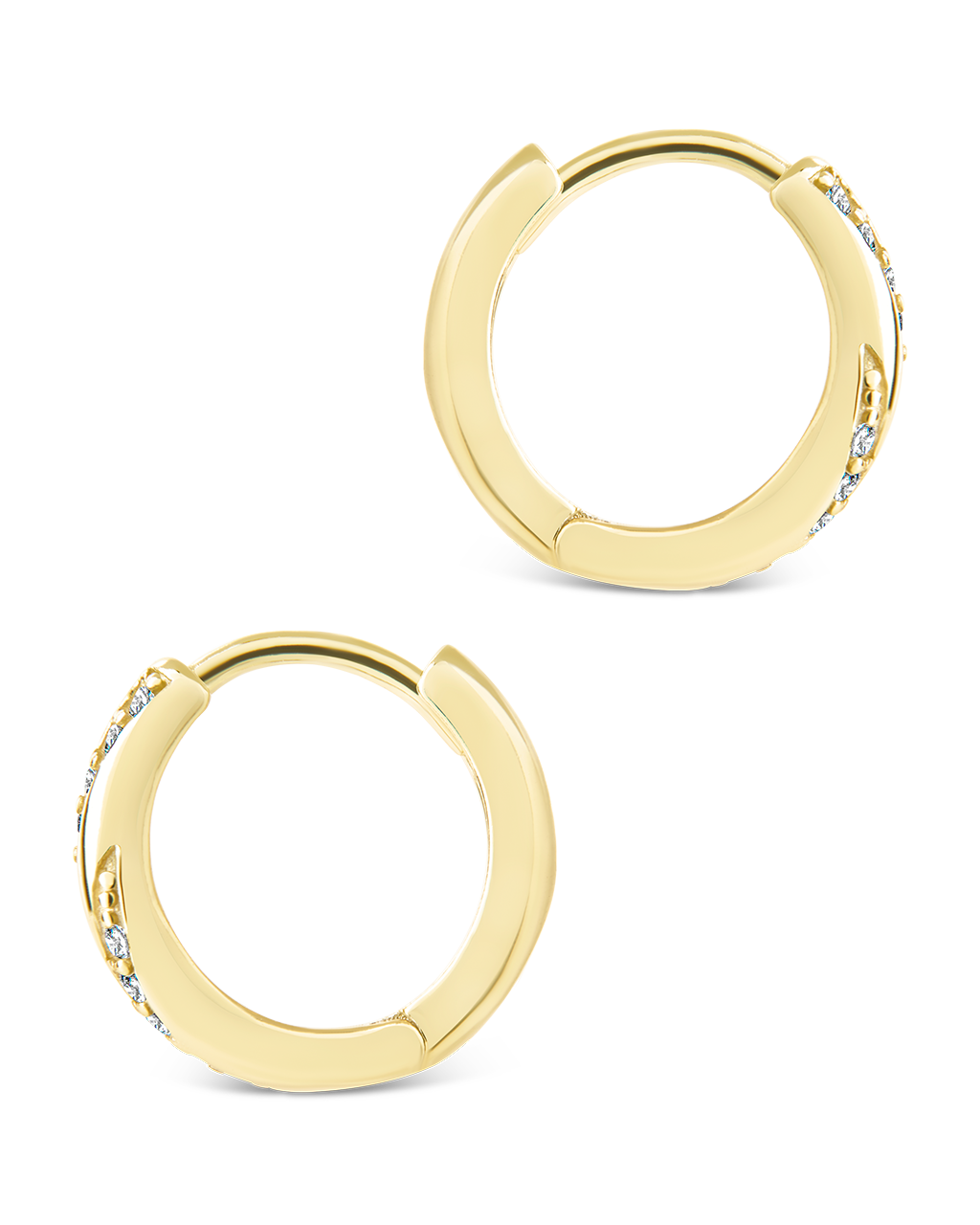 Sterling Silver Adelise Micro Hoops