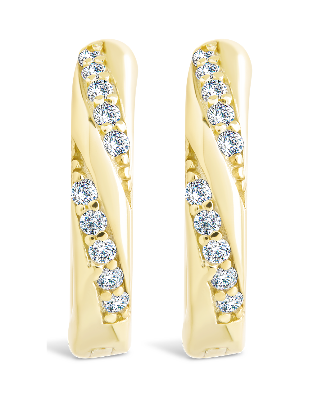 Sterling Silver Adelise Micro Hoops