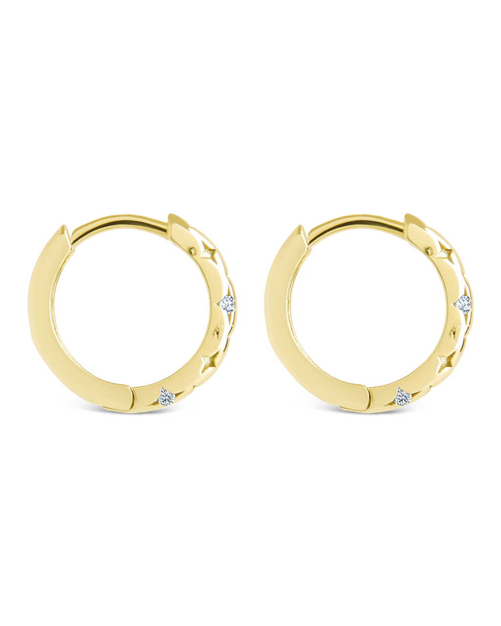 Sterling Silver Blakelyn Micro Hoops