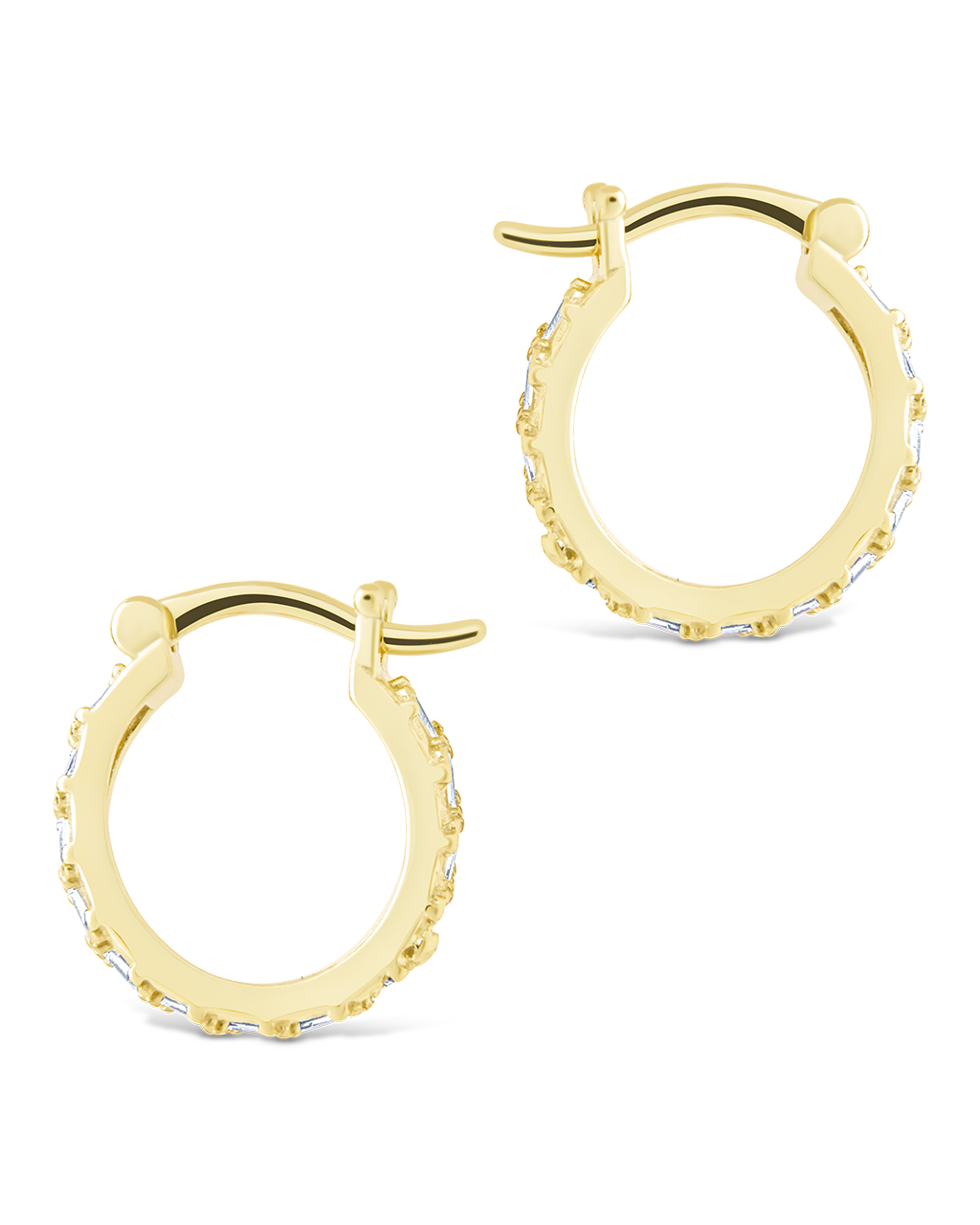 Sterling Silver Norabelle Micro Hoops