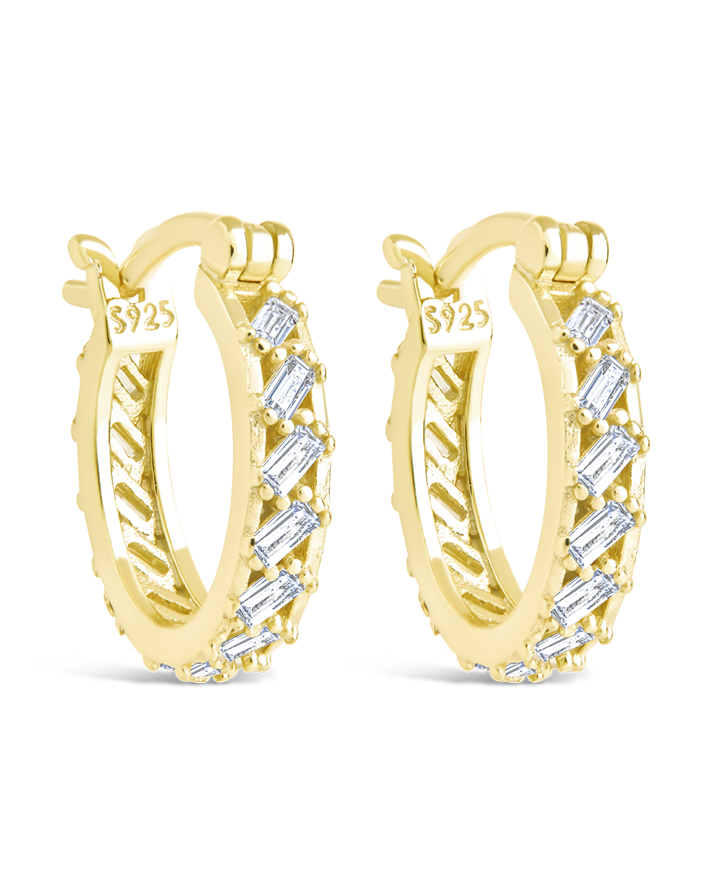 Sterling Silver Norabelle Micro Hoops