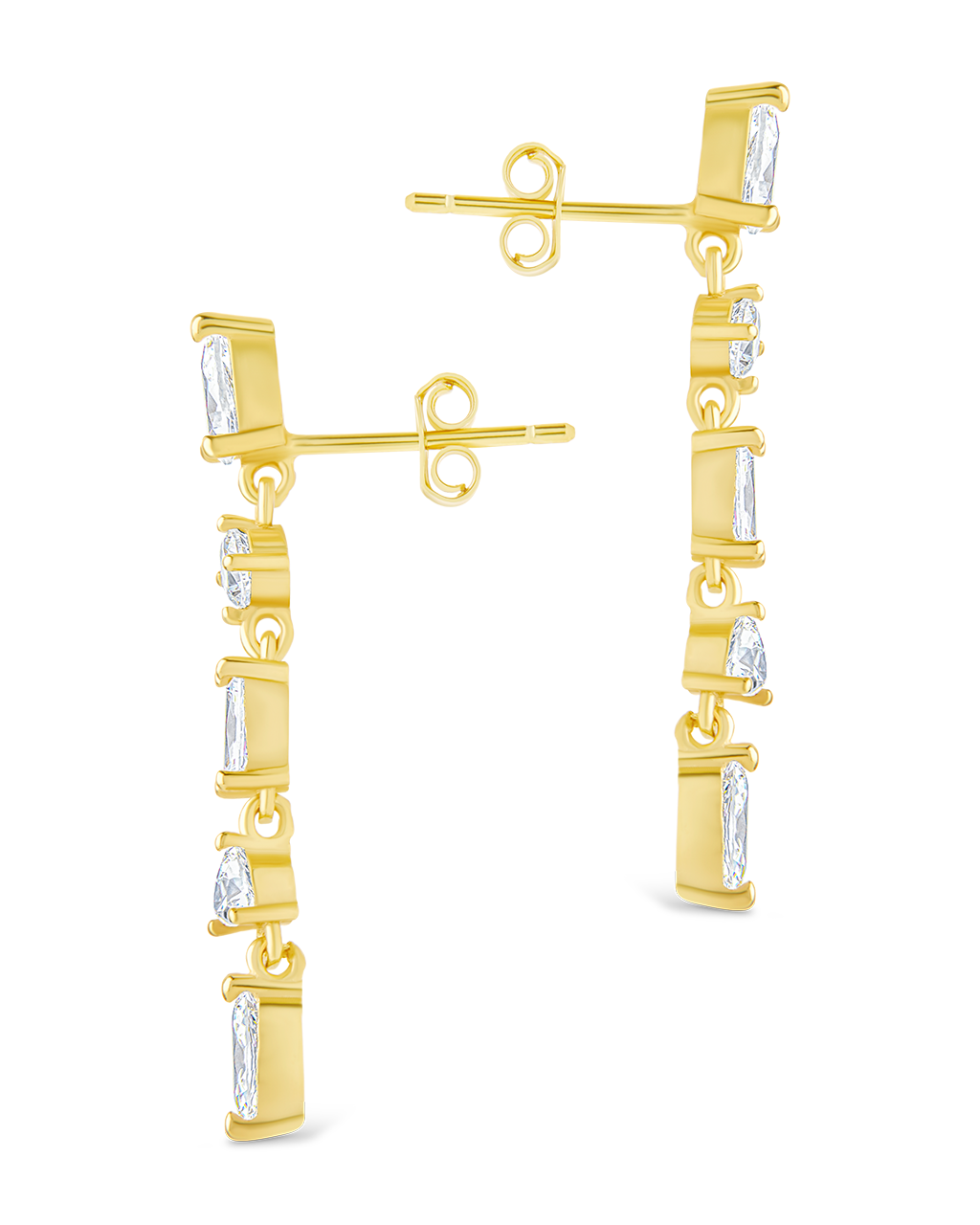 Sterling Silver Jacinda CZ Dangle Earrings