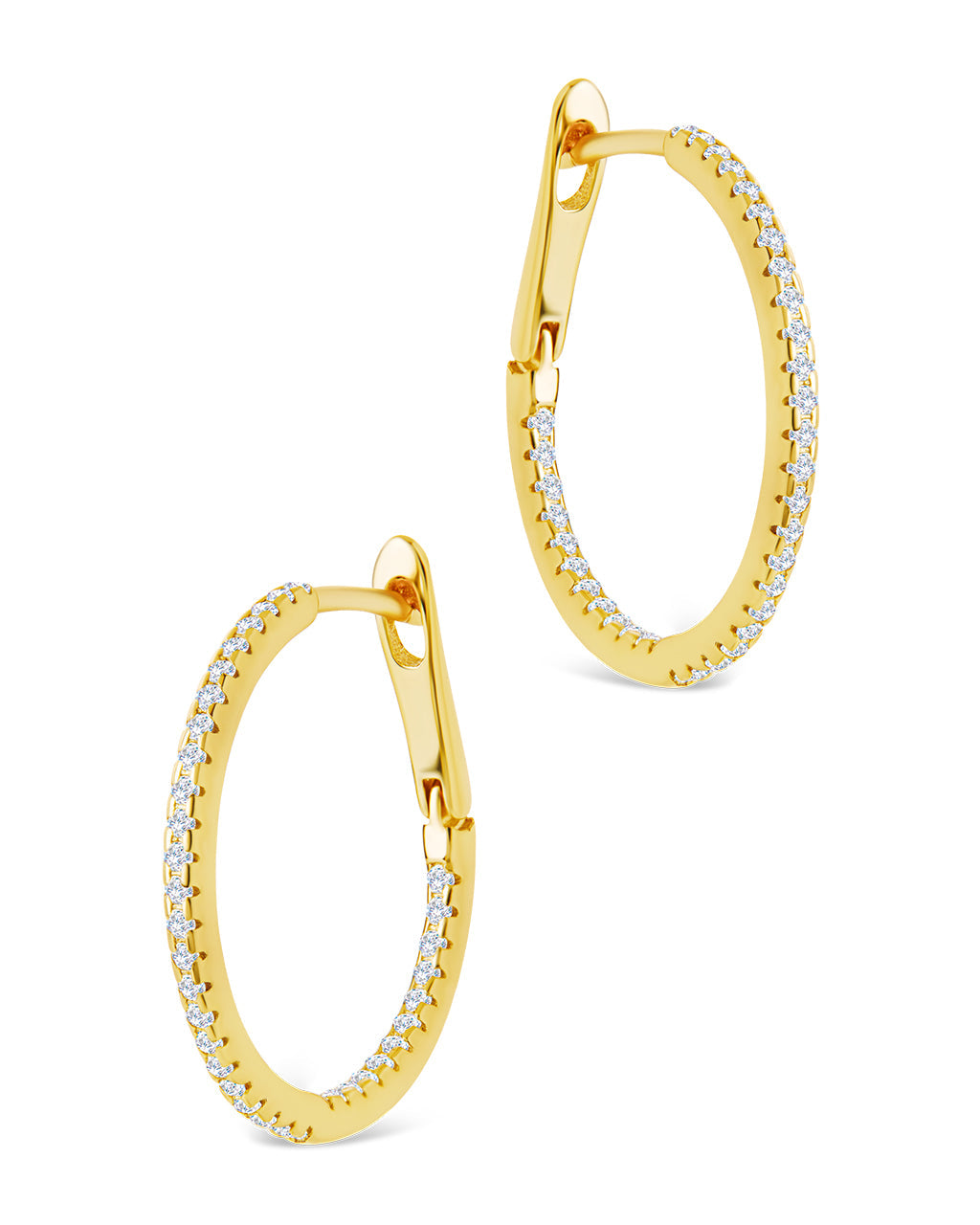 Sterling Silver Lilia CZ Infinity Hoops