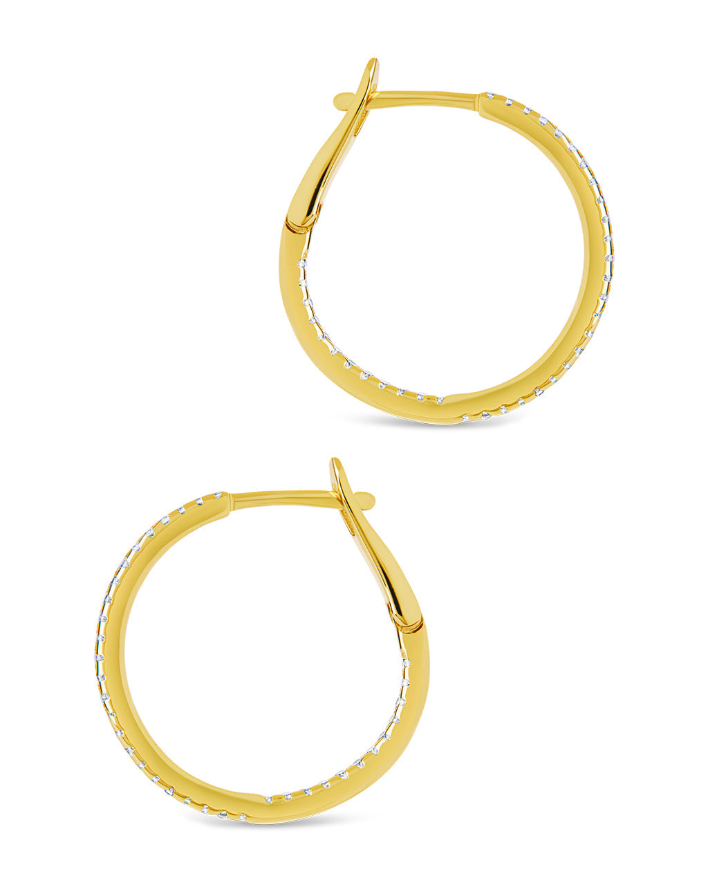 Sterling Silver Lilia CZ Infinity Hoops