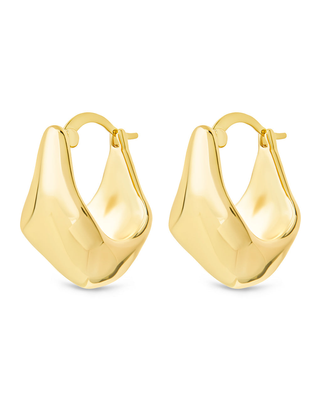 Elise Polished Micro Hoop Earrings