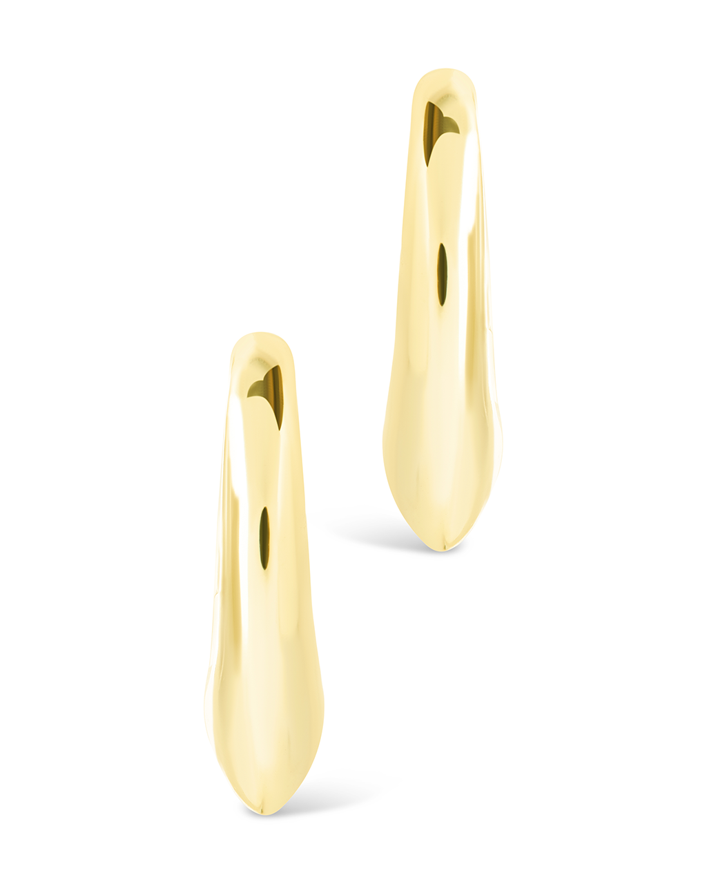 Colby Pointed Teardrop Hoops