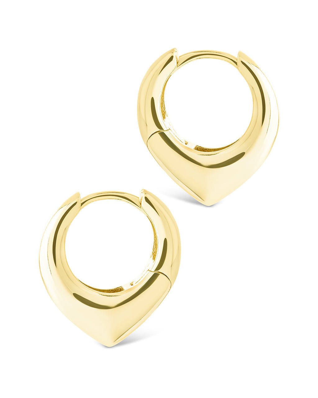 Colby Pointed Teardrop Hoops