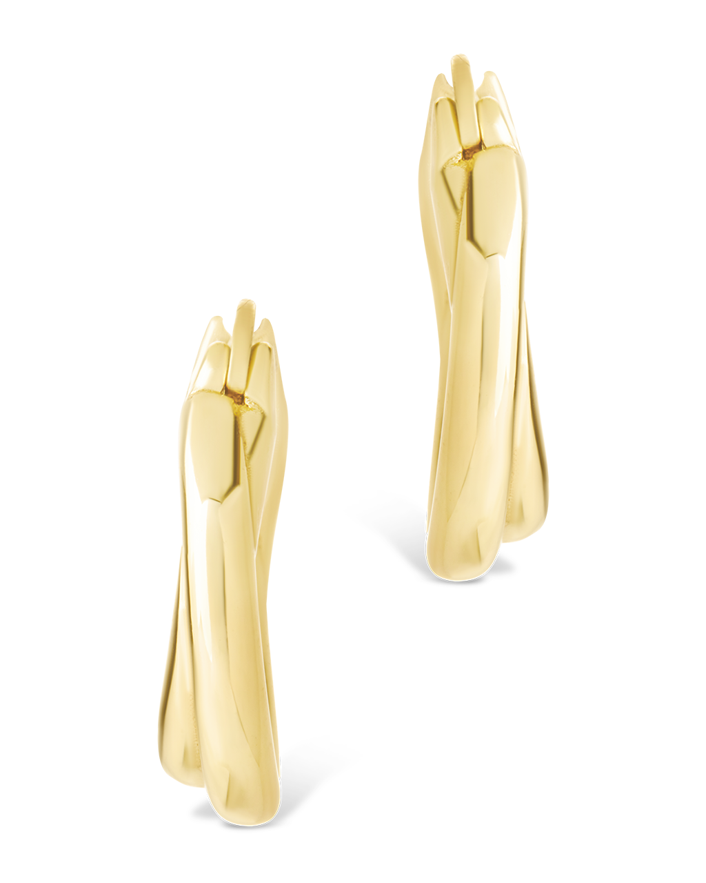 Sterling Silver Janice Twisted Hoop Earrings