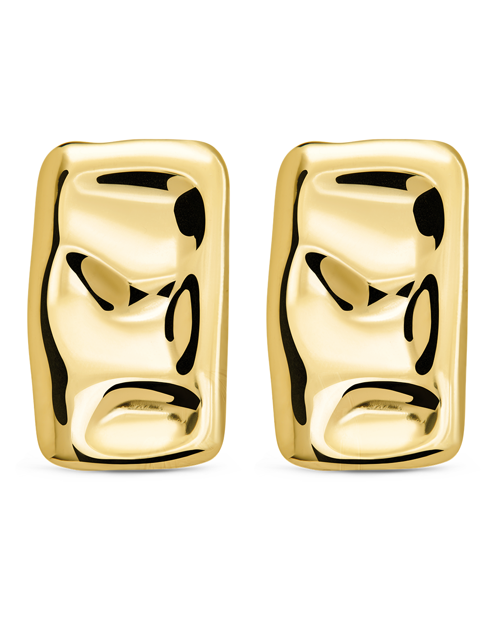 Monet Molten Metal Bar Stud Earrings