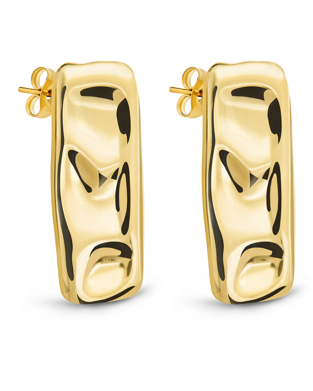 Monet Molten Metal Bar Stud Earrings