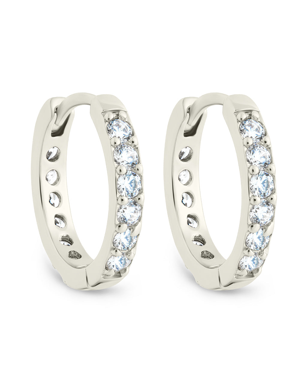 Zadie CZ Everyday Hoop Earrings