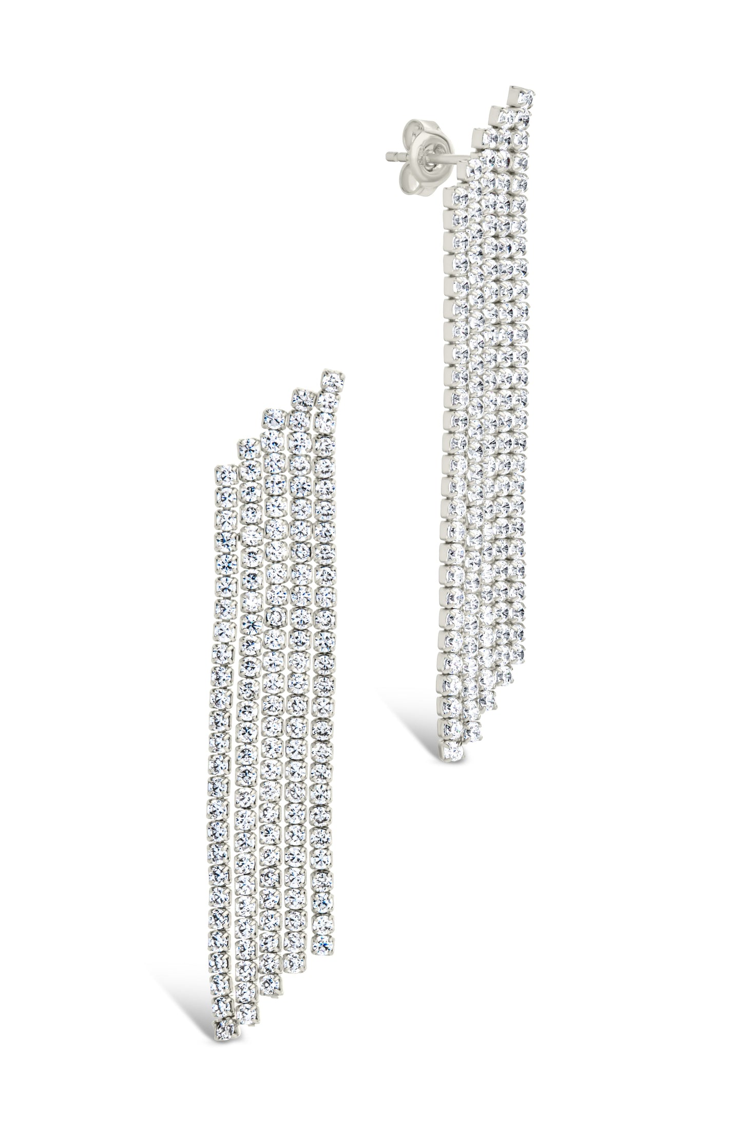 Clara CZ Dangle Stud Earrings