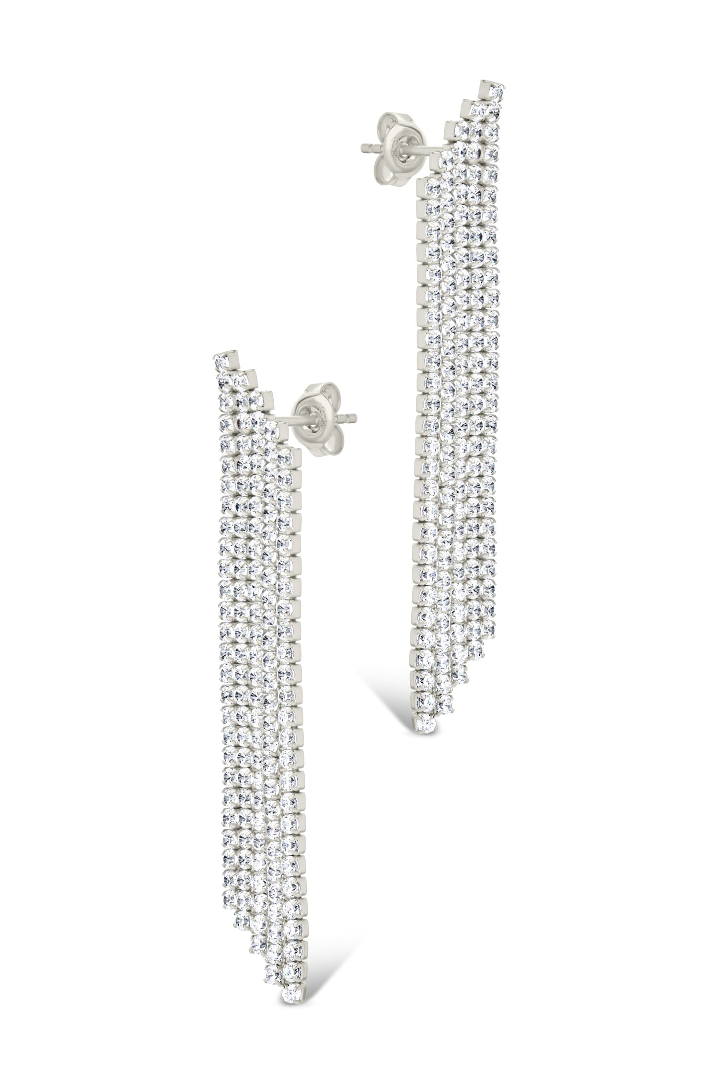 Clara CZ Dangle Stud Earrings