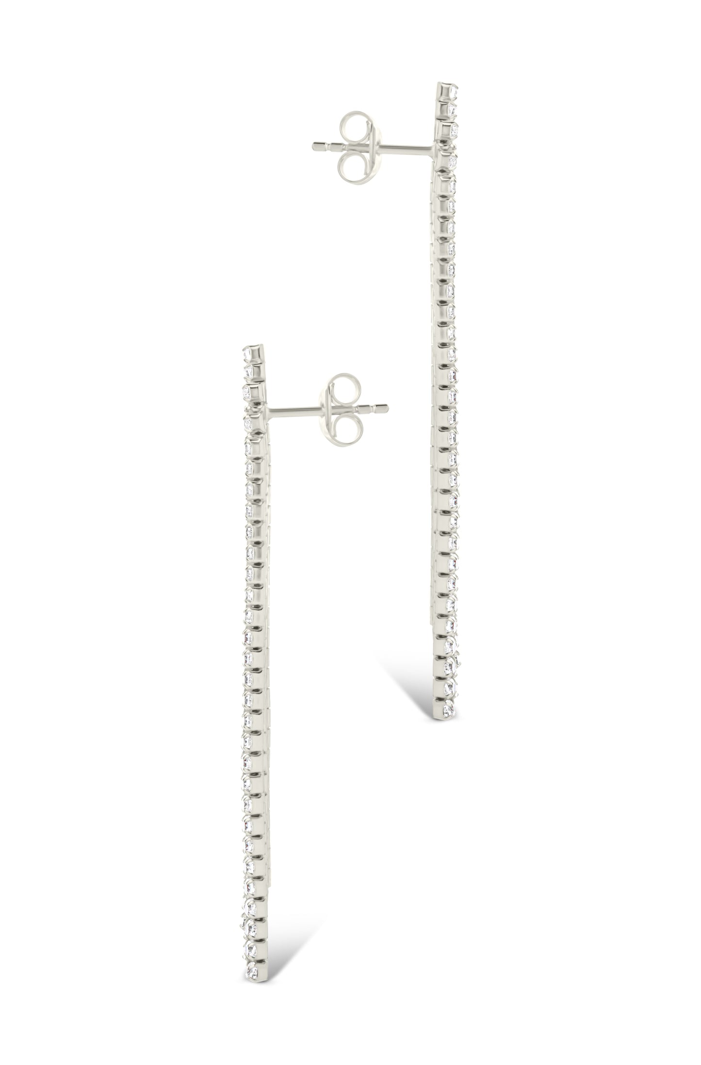 Clara CZ Dangle Stud Earrings