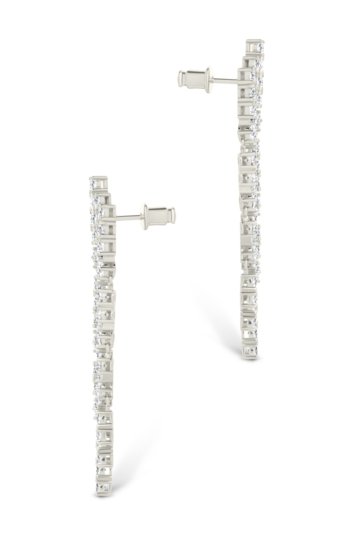 Linda CZ Dangle Stud Earrings