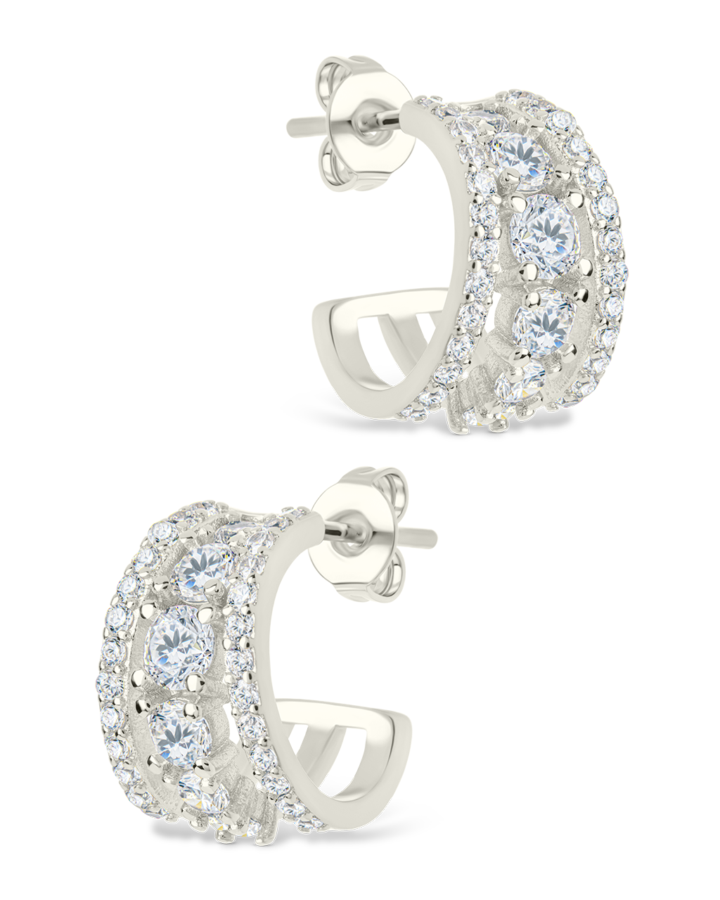 Yasmina CZ Hoop Earrings