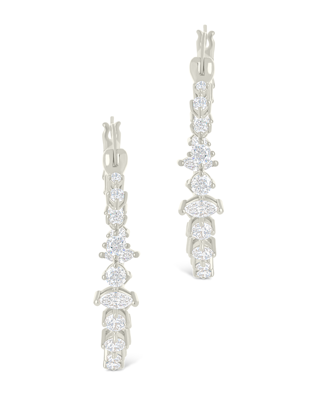 Aaliyah CZ Hoop Earrings