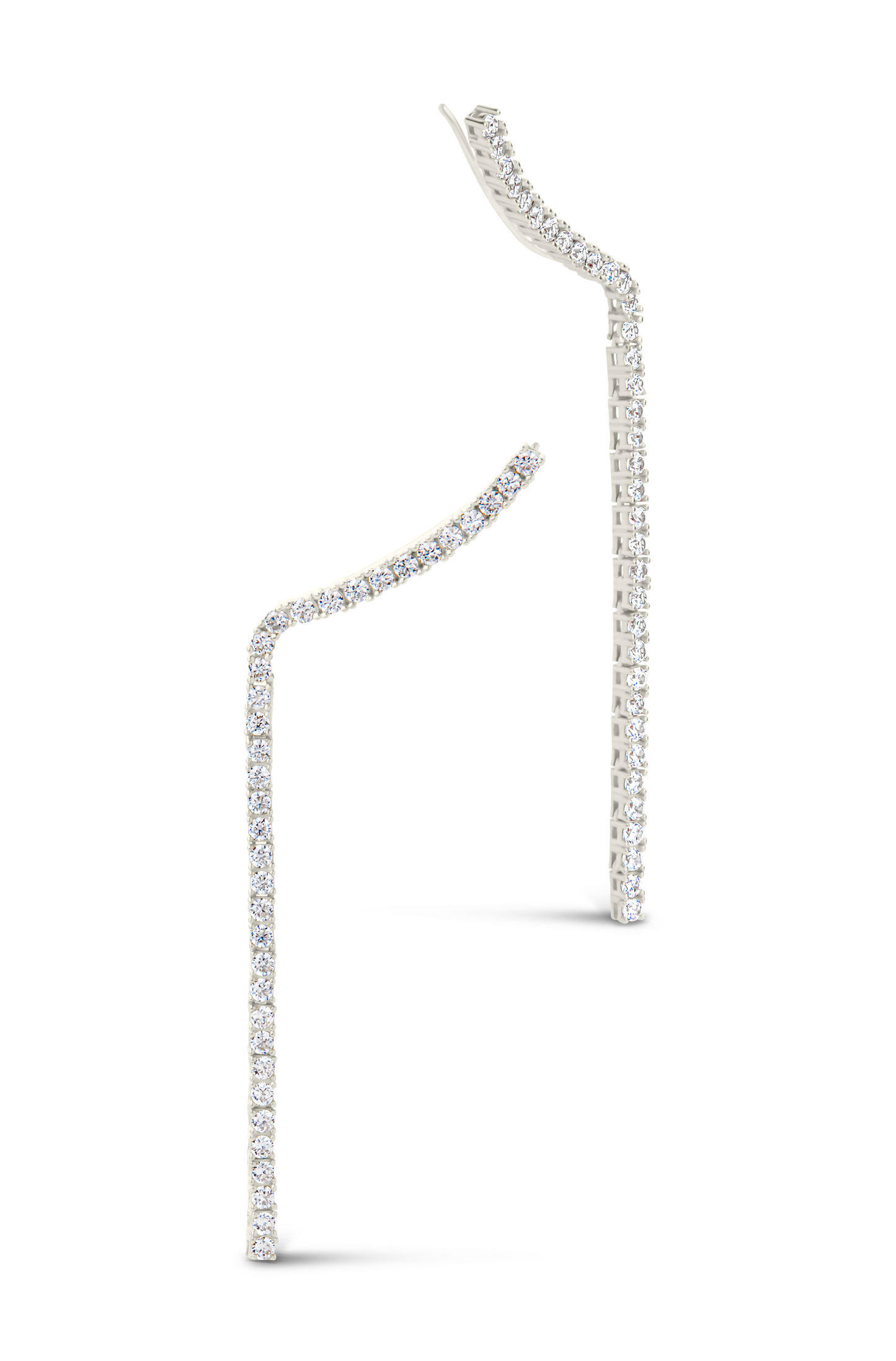 Arwen CZ Crawler Dangle Stud Earrings