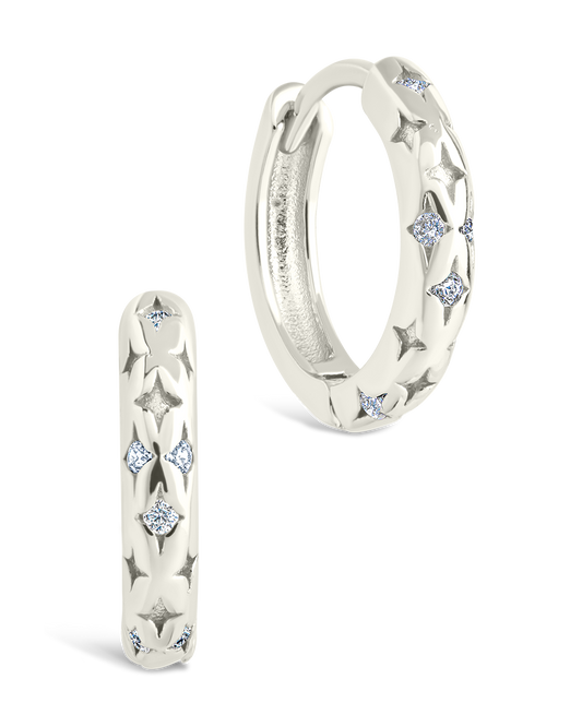Sterling Silver Blakelyn Micro Hoops