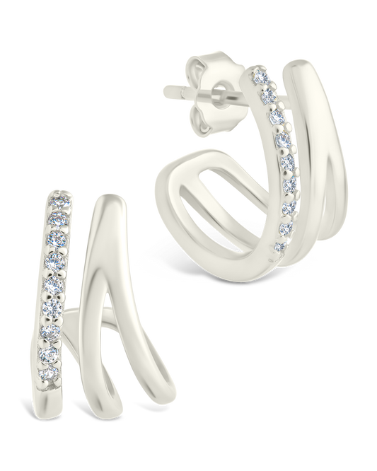 Sterling Silver Harlowe Claw Studs