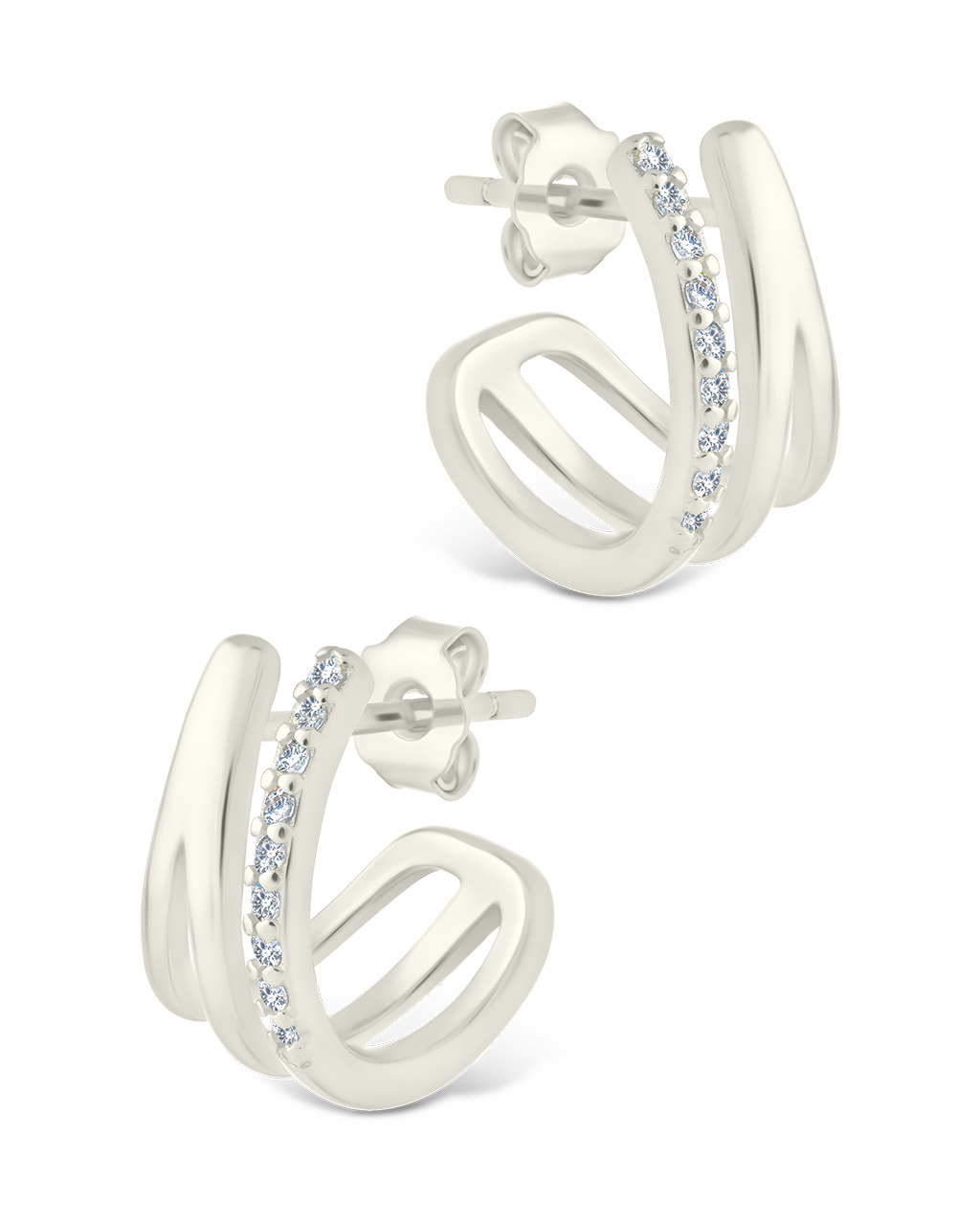 Sterling Silver Harlowe Claw Studs