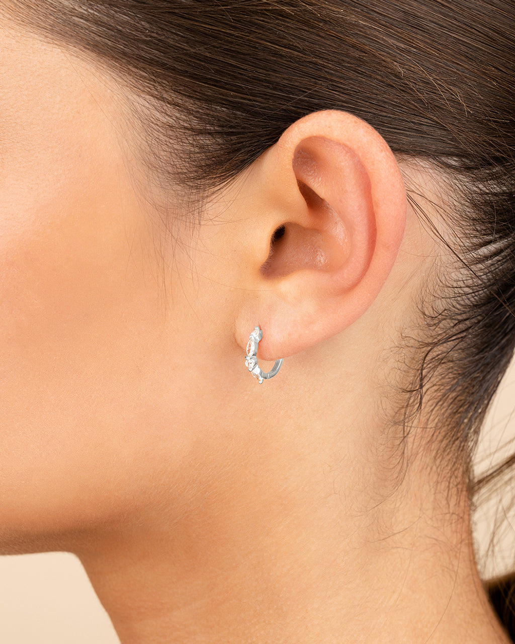 Sterling Silver Kensington Micro Hoops