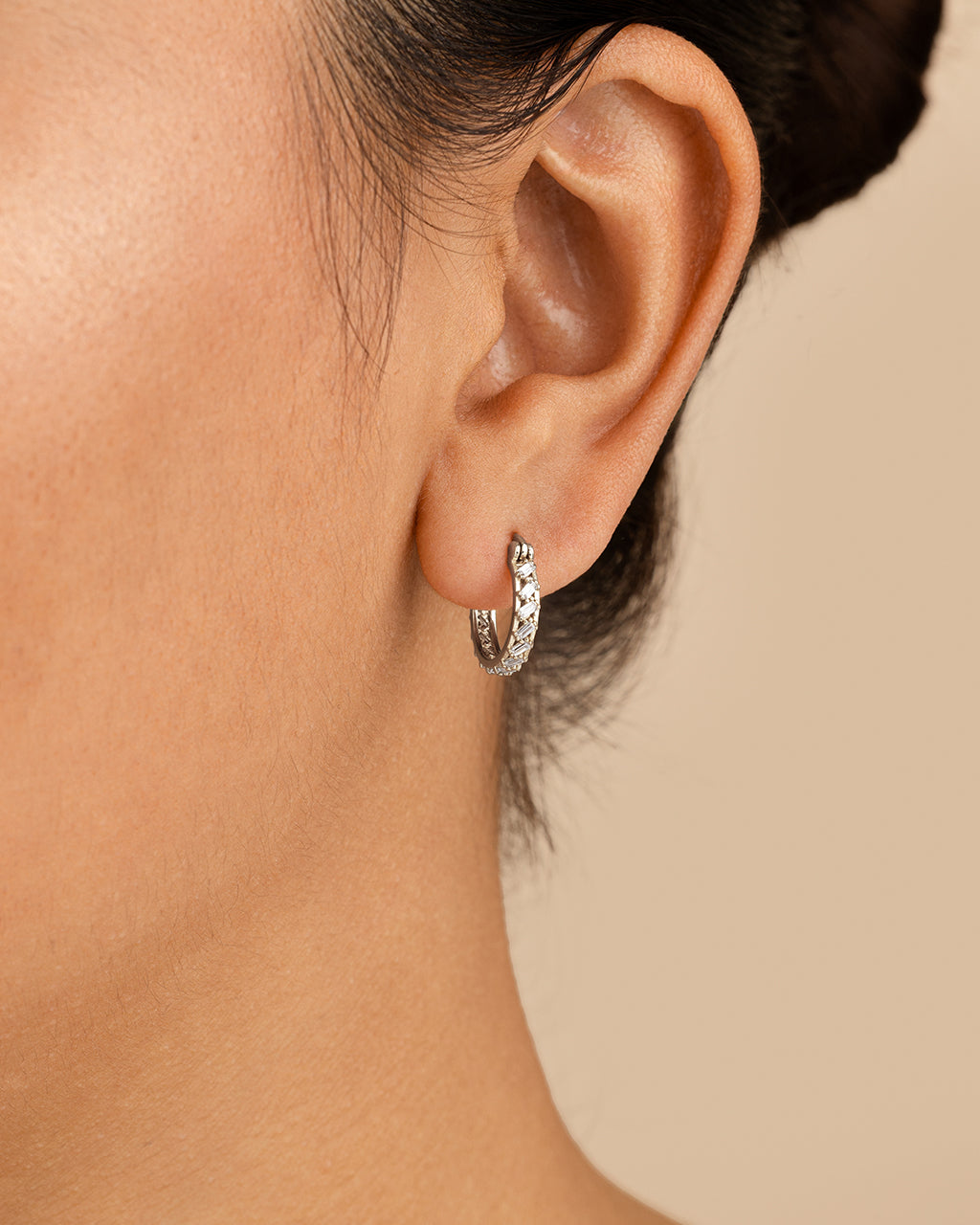 Sterling Silver Norabelle Micro Hoops