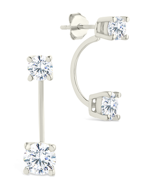 Sterling Silver Brilliant Cut Duo Jackets