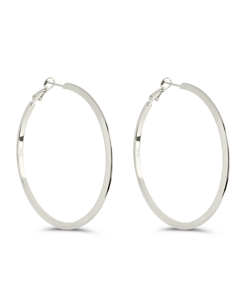 Leona Polished Hoop Earrings