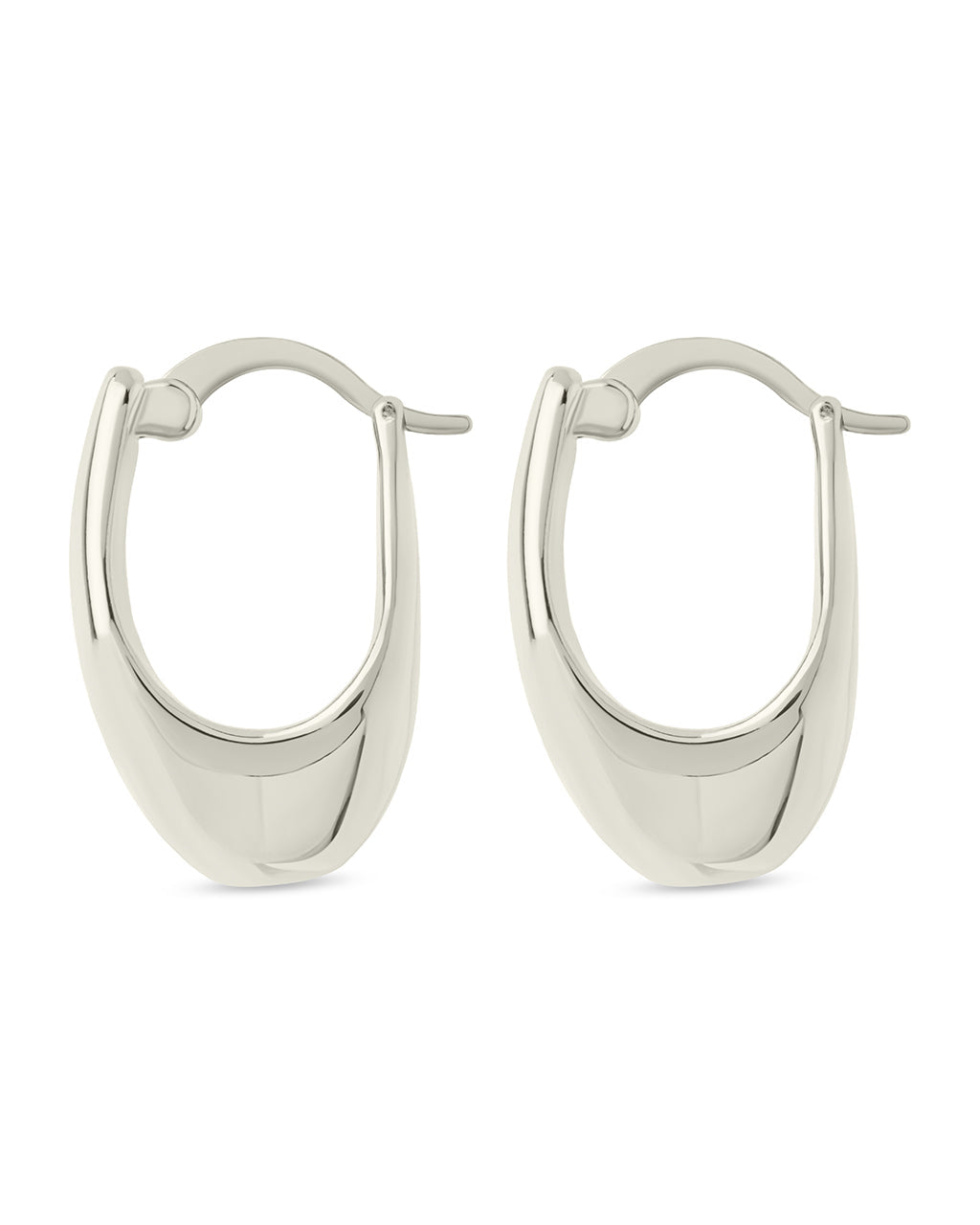 Elise Polished Micro Hoop Earrings