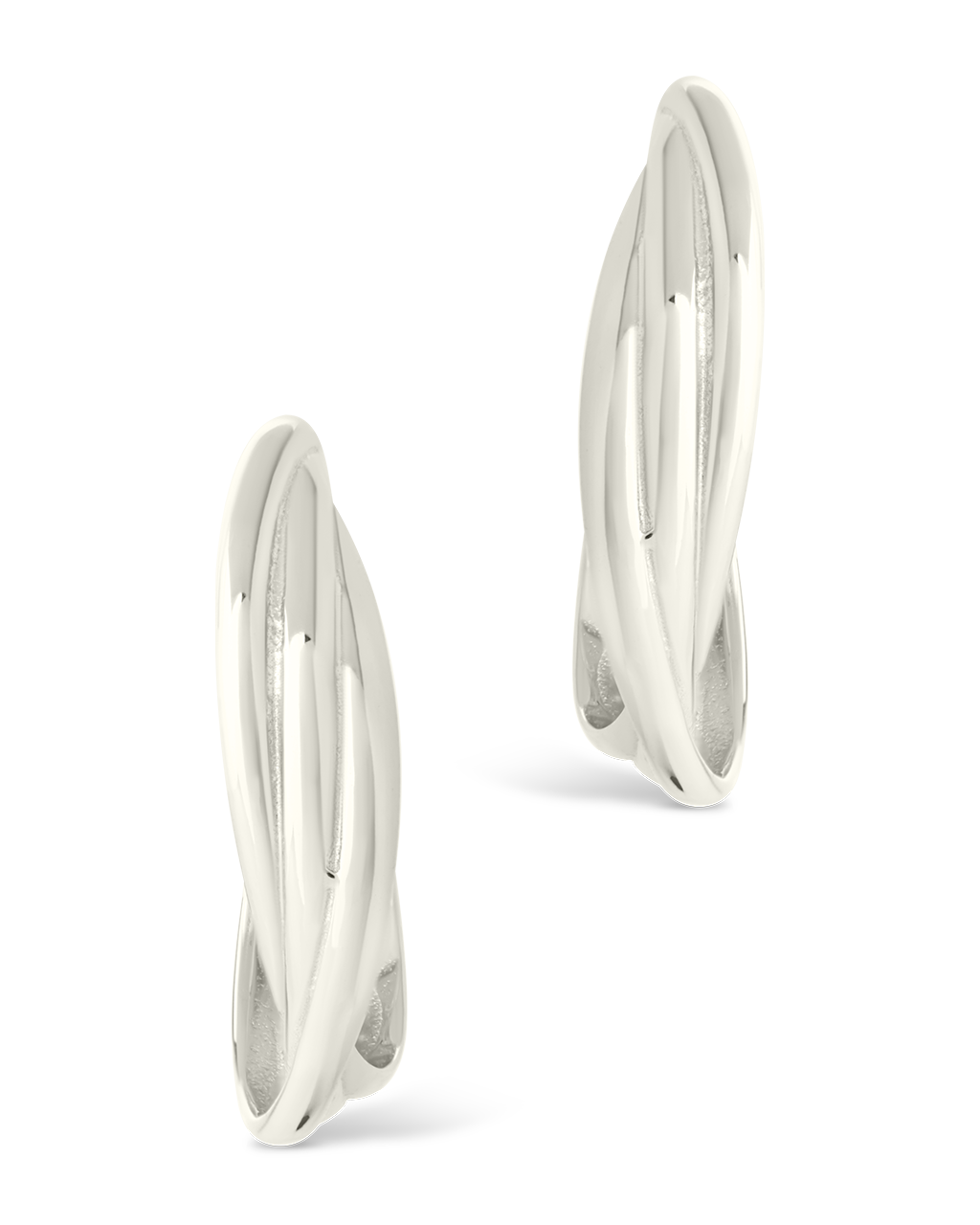 Sterling Silver Monique Twisted Stud Earrings