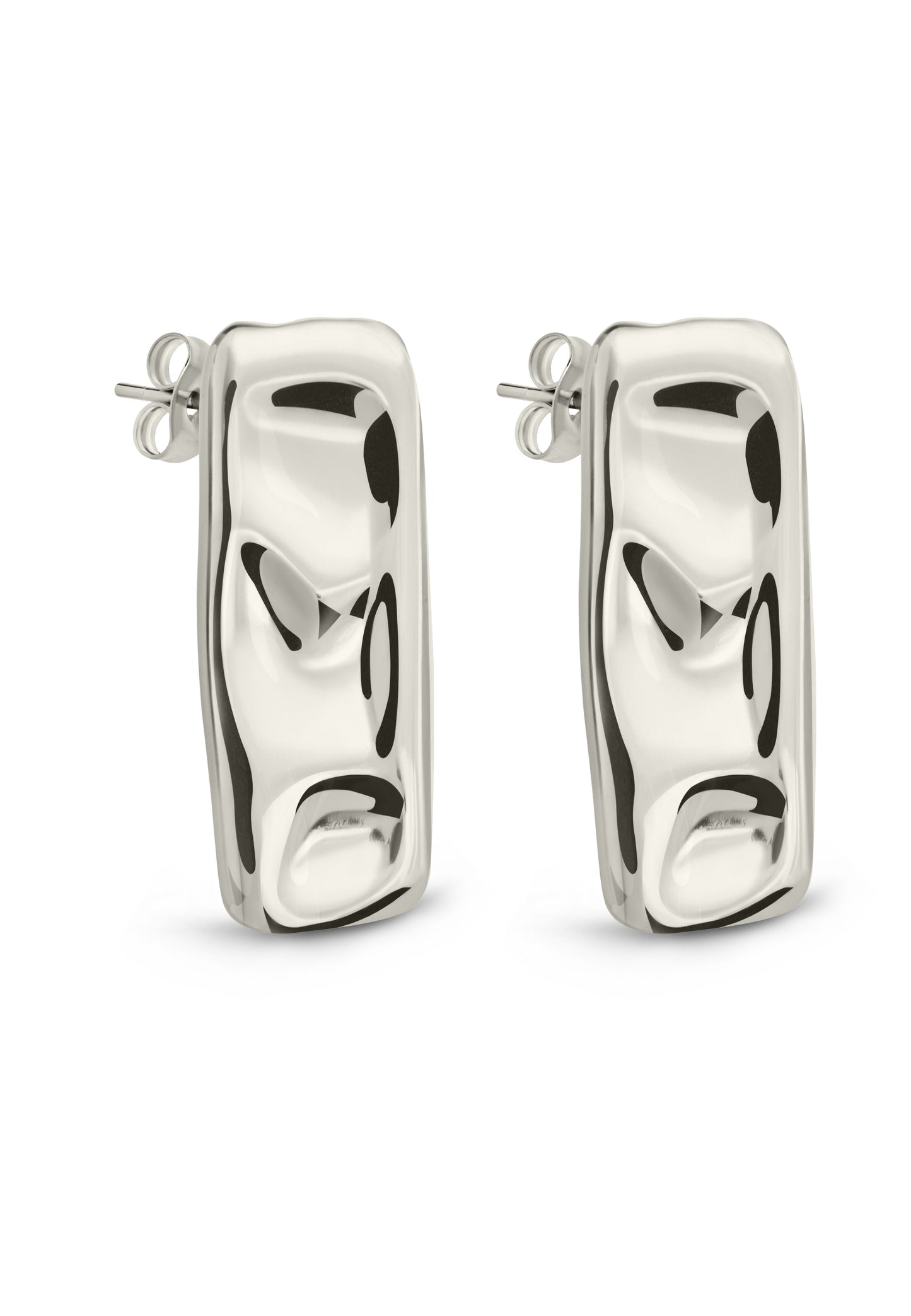 Monet Molten Metal Bar Stud Earrings