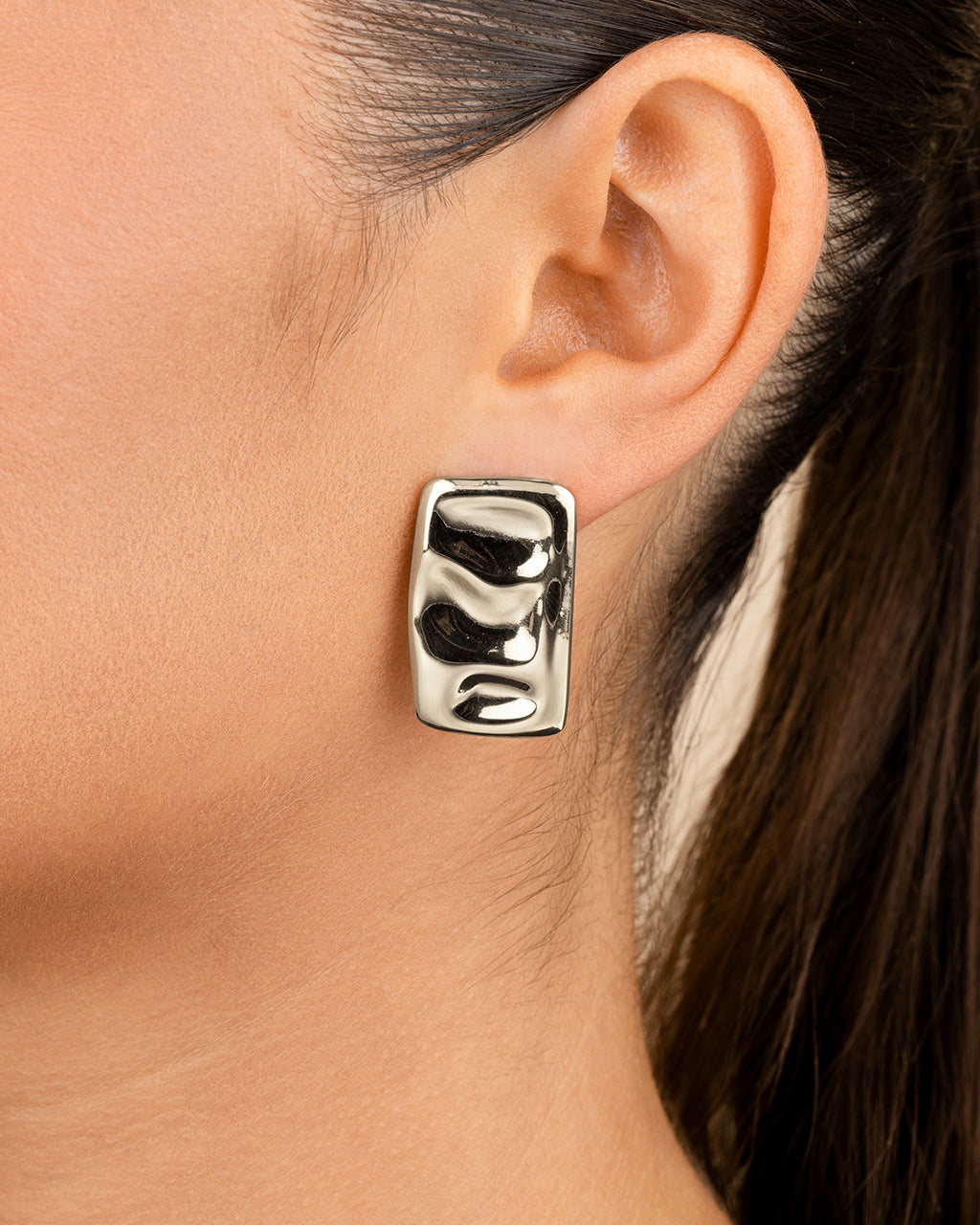 Monet Molten Metal Bar Stud Earrings