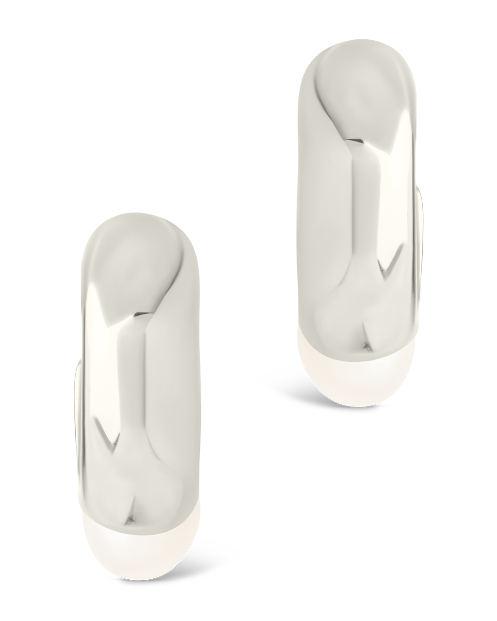 Sterling Silver Micki Pearl Drop Stud Earrings