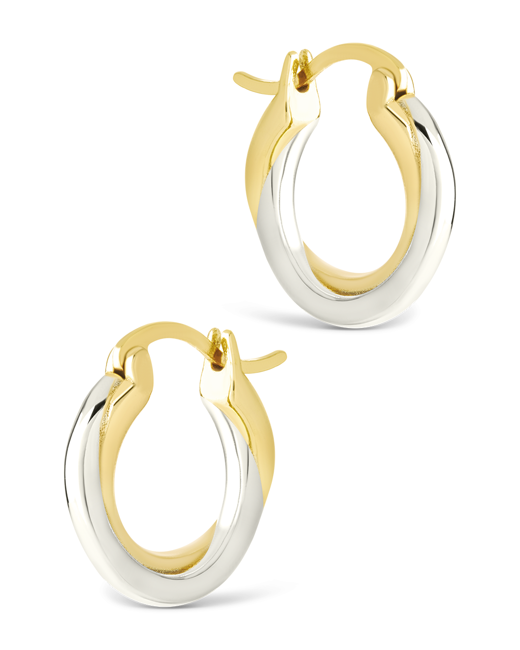 Sterling Silver Janice Twisted Hoop Earrings