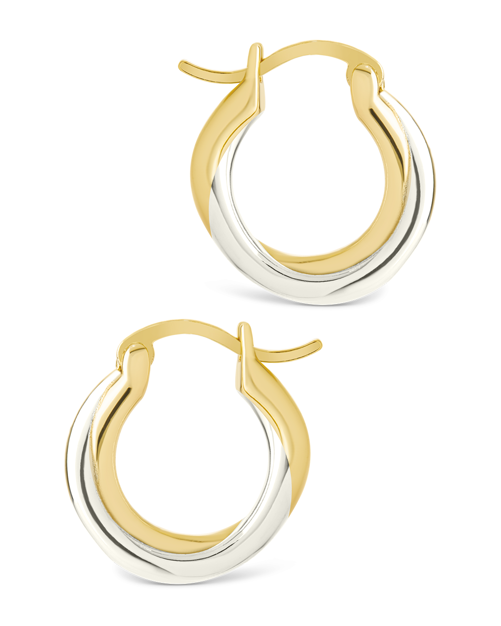 Sterling Silver Janice Twisted Hoop Earrings