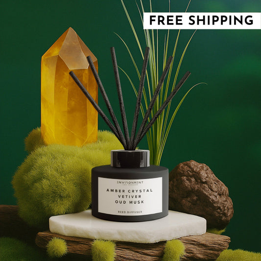 Amber Crystal | Vetiver | Oud Musk Diffuser (Inspired by Baccarat Rouge 540®)